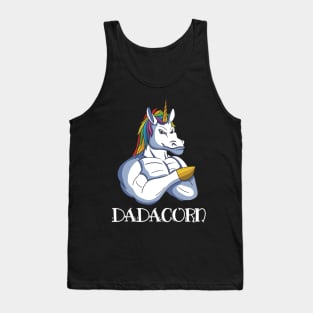 Dadacorn Dad Of The Unicorn Girl Tank Top